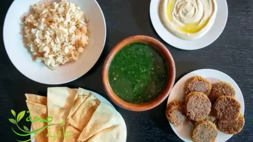 الملوخية الخضراء بالأرانب