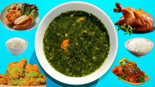 Chicken Molokhia |Packed Green Superfood (With Calorie Charts)